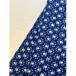 INDIGO MOTIFS SHORT STRAIGHT KURTI