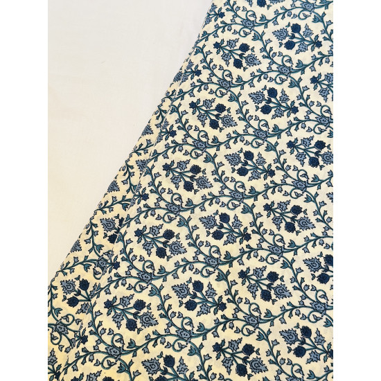 BLUE JAAL PRINT ROSE TOP BLUE JAAL PRINT ROSE TOP