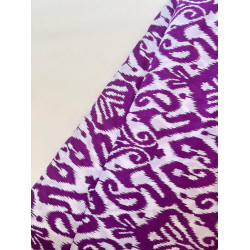 PURPLE GEOMETRIC PRINT SHORT STRAIGHT KURTI