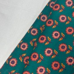 GREEN AND BLUE TURQUOISE LITTLE FLORAL A LINE KURTI