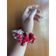 RED FLORAL SCRUNCHY