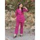 MAGENTA INTRICATE MOTIF NIGHT SET MAGENTA INTRICATE MOTIF NIGHT SET
