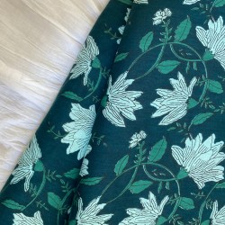 TEAL FLORAL LILY TOP