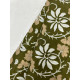 OLIVE GREEN FLORAL LONG STRAIGHT KURTI